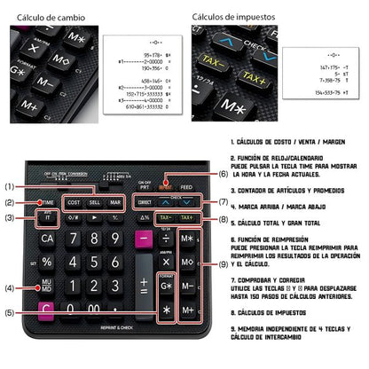 Sumadora Casio HR-100RC